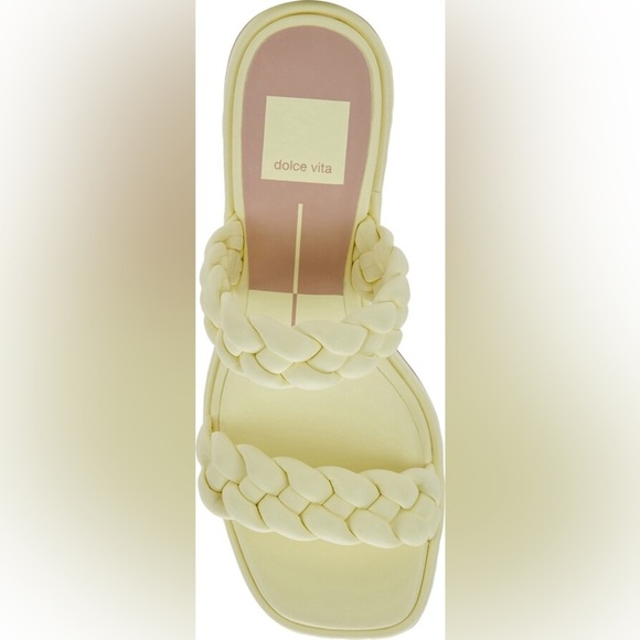 NEW Dolce Vita Ronin Sandals Pastel Yellow Braided Straps
Square Toe sz 12 - Picture 6 of 16